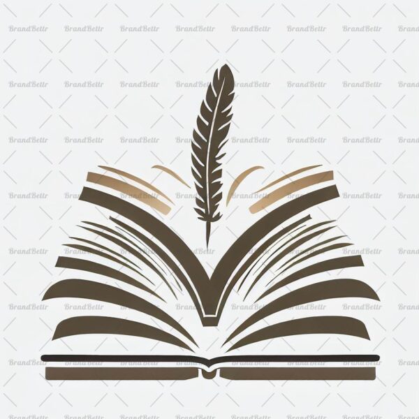 Offenes Buch und Feder